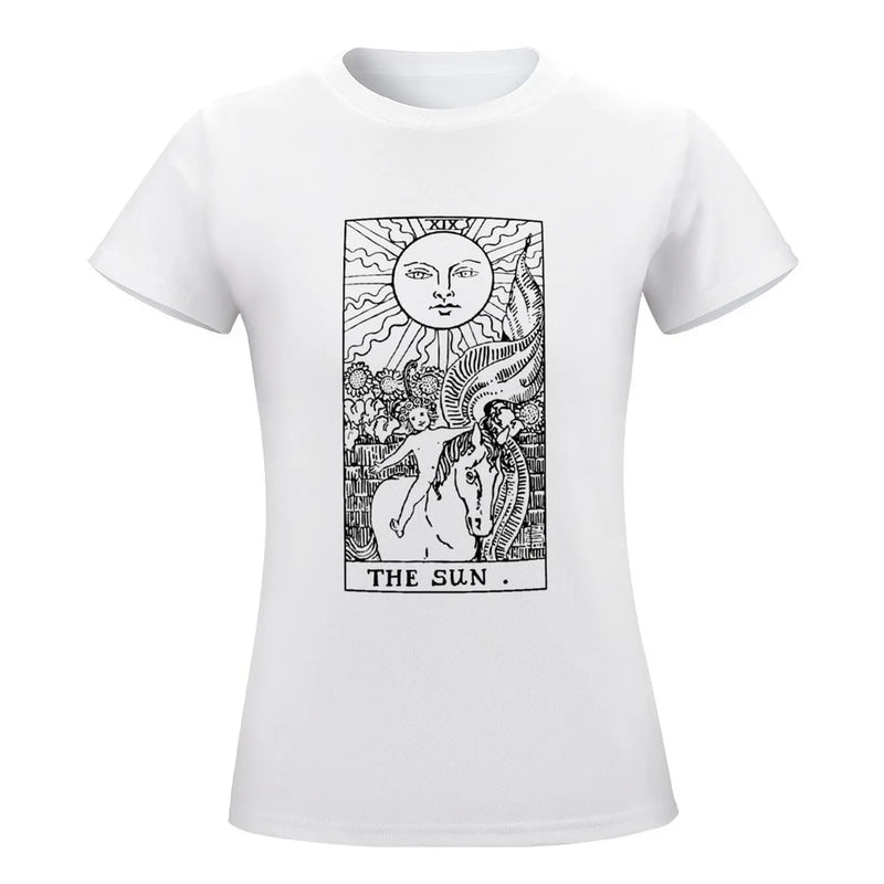 Camiseta The Sun Roupas estéticas roupas fofas blusas de verão mulher 2024